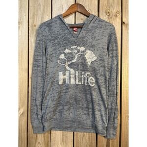 HILife Hawaii Burnout Hoodie Island Vibe Surfwear M